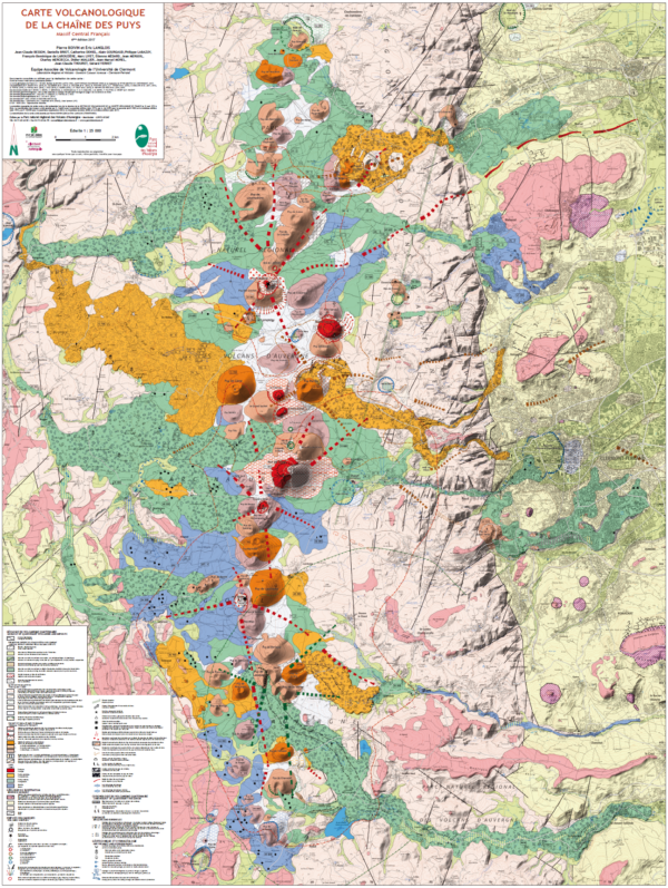 6e édition de la carte volcanologique de la Chaîne des Puys